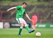 12 April 2019; Daragh Ellison of Republic of Ireland during the SAFIB Centenary Shield Under 18 Boys' International match between Republic of Ireland and England at Dalymount Park in Dublin. Photo by Ben McShane/Sportsfile