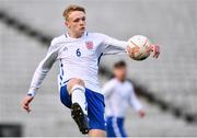 12 April 2019; Connor Taylor of England during the SAFIB Centenary Shield Under 18 Boys' International match between Republic of Ireland and England at Dalymount Park in Dublin. Photo by Ben McShane/Sportsfile