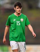 12 April 2019; Donal Higgins of Republic of Ireland during the SAFIB Centenary Shield Under 18 Boys' International match between Republic of Ireland and England at Dalymount Park in Dublin. Photo by Ben McShane/Sportsfile