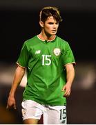 12 April 2019; Donal Higgins of Republic of Ireland during the SAFIB Centenary Shield Under 18 Boys' International match between Republic of Ireland and England at Dalymount Park in Dublin. Photo by Ben McShane/Sportsfile