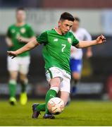 12 April 2019; Corey McBride of Republic of Ireland during the SAFIB Centenary Shield Under 18 Boys' International match between Republic of Ireland and England at Dalymount Park in Dublin. Photo by Ben McShane/Sportsfile