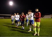 12 April 2019; England players celebrate following the SAFIB Centenary Shield Under 18 Boys' International match between Republic of Ireland and England at Dalymount Park in Dublin. Photo by Ben McShane/Sportsfile