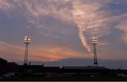 12 April 2019; A general view of Dalymount Park at half-time of the SAFIB Centenary Shield Under 18 Boys' International match between Republic of Ireland and England at Dalymount Park in Dublin. Photo by Ben McShane/Sportsfile