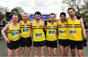 14 April 2019; The North Belfast Harriers team following the Great Ireland Run 2019 in conjunction with AAI National 10k Championships at Phoenix Park in Dublin. Photo by Sam Barnes/Sportsfile