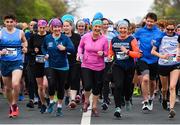14 April 2019; Runners during the Great Ireland Run 2019 in conjunction with AAI National 10k Championships at Phoenix Park in Dublin. Photo by Sam Barnes/Sportsfile
