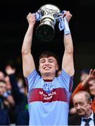 6 April 2019; Paul McKervey of St Michaels College lifts the Hogan Cup  lifts the Masita GAA Post Primary Schools Hogan Cup Senior A Football match between Naas CBS and St Michaels College Enniskillen at Croke Park in Dublin. Photo by Ray McManus/Sportsfile