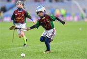 14 April 2019; Tadhg Purcell of Kiltale, Co Meath, in action against Piltown, Co Kilkenny, during the Littlewoods Ireland Go Games Provincial Days in Croke Park. This year over 6,000 boys and girls aged between six and twelve represented their clubs in a series of mini blitzes and just like their heroes got to play in Croke Park. Photo by Piaras Ó Mídheach/Sportsfile