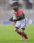 14 April 2019; Seán Gann of The Rower Inistioge, Co Kilkenny, in action against Faythe Harriers, Co Wexford, during the Littlewoods Ireland Go Games Provincial Days in Croke Park. This year over 6,000 boys and girls aged between six and twelve represented their clubs in a series of mini blitzes and just like their heroes got to play in Croke Park. Photo by Piaras Ó Mídheach/Sportsfile