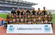 14 April 2019; The Naomh Mearnóg, Co Dublin, team at the Littlewoods Ireland Go Games Provincial Days in Croke Park. This year over 6,000 boys and girls aged between six and twelve represented their clubs in a series of mini blitzes and just like their heroes got to play in Croke Park. Photo by Piaras Ó Mídheach/Sportsfile
