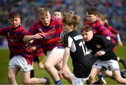13 April 2019; Action from the Bank of Ireland Half-Time Minis featuring Longford RFC and Athboy RFC at the Guinness PRO14 Round 20 match between Leinster and Glasgow Warriors at the RDS Arena in Dublin. Photo by Stephen McCarthy/Sportsfile
