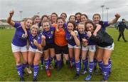 14 April 2019; Wexford WSSL players celebrate after the FAI Women’s U19 Interleague Cup Final match between Metropolitan GL and Wexford WSSL at Bridgewater Park, Co. Wicklow. Photo by Matt Browne/Sportsfile