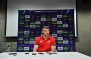 15 April 2019; Captain Peter O'Mahony during a Munster Rugby Press Conference at University of Limerick in Limerick. Photo by Brendan Moran/Sportsfile