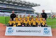 14 April 2019; The Ashford, Co Wicklow, team at the Littlewoods Ireland Go Games Provincial Days in Croke Park. This year over 6,000 boys and girls aged between six and twelve represented their clubs in a series of mini blitzes and just like their heroes got to play in Croke Park. Photo by Piaras Ó Mídheach/Sportsfile