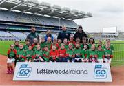 14 April 2019; The St Colmcille, Co Longford, team at the Littlewoods Ireland Go Games Provincial Days in Croke Park. This year over 6,000 boys and girls aged between six and twelve represented their clubs in a series of mini blitzes and just like their heroes got to play in Croke Park. Photo by Piaras Ó Mídheach/Sportsfile