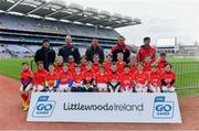 14 April 2019; The Caulry, Co Westmeath, team at the Littlewoods Ireland Go Games Provincial Days in Croke Park. This year over 6,000 boys and girls aged between six and twelve represented their clubs in a series of mini blitzes and just like their heroes got to play in Croke Park. Photo by Piaras Ó Mídheach/Sportsfile