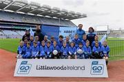 14 April 2019; The Ballyroan Abbey, Co Laois, team at the Littlewoods Ireland Go Games Provincial Days in Croke Park. This year over 6,000 boys and girls aged between six and twelve represented their clubs in a series of mini blitzes and just like their heroes got to play in Croke Park. Photo by Piaras Ó Mídheach/Sportsfile