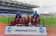 14 April 2019; The Stratford/Grangecon, Co Wicklow, team at the Littlewoods Ireland Go Games Provincial Days in Croke Park. This year over 6,000 boys and girls aged between six and twelve represented their clubs in a series of mini blitzes and just like their heroes got to play in Croke Park. Photo by Piaras Ó Mídheach/Sportsfile