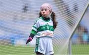 14 April 2019; Léann Coyne of St Ultan's Cortown Gaels, Co Meath, during the Littlewoods Ireland Go Games Provincial Days in Croke Park. This year over 6,000 boys and girls aged between six and twelve represented their clubs in a series of mini blitzes and just like their heroes got to play in Croke Park. Photo by Piaras Ó Mídheach/Sportsfile