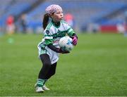 14 April 2019; Léann Coyne of St Ultan's Cortown Gaels, Co Meath, during the Littlewoods Ireland Go Games Provincial Days in Croke Park. This year over 6,000 boys and girls aged between six and twelve represented their clubs in a series of mini blitzes and just like their heroes got to play in Croke Park. Photo by Piaras Ó Mídheach/Sportsfile