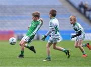 14 April 2019; Daire O'Neill of Geraldines, Co Louth, in action against St Ultan's Cortown Gaels, Co Meath, during the Littlewoods Ireland Go Games Provincial Days in Croke Park. This year over 6,000 boys and girls aged between six and twelve represented their clubs in a series of mini blitzes and just like their heroes got to play in Croke Park. Photo by Piaras Ó Mídheach/Sportsfile