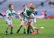 14 April 2019; Daire O'Neill of Geraldines, Co Louth, in action against St Ultan's Cortown Gaels, Co Meath, during the Littlewoods Ireland Go Games Provincial Days in Croke Park. This year over 6,000 boys and girls aged between six and twelve represented their clubs in a series of mini blitzes and just like their heroes got to play in Croke Park. Photo by Piaras Ó Mídheach/Sportsfile