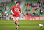 12 April 2019; Robbie Fowler of Liverpool FC Legends ahead of the Sean Cox Fundraiser match between the Republic of Ireland XI and Liverpool FC Legends at the Aviva Stadium in Dublin. Photo by Sam Barnes/Sportsfile