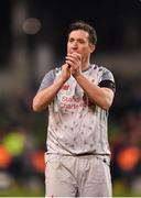 12 April 2019; Robbie Fowler of Liverpool FC Legends following the Sean Cox Fundraiser match between the Republic of Ireland XI and Liverpool FC Legends at the Aviva Stadium in Dublin. Photo by Sam Barnes/Sportsfile