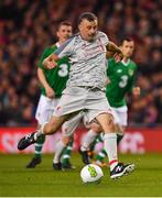 12 April 2019; John Aldridge of Liverpool FC Legends during the Sean Cox Fundraiser match between the Republic of Ireland XI and Liverpool FC Legends at the Aviva Stadium in Dublin. Photo by Sam Barnes/Sportsfile