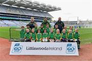 14 April 2019; The Kilmacanogue, Co Wicklow, team at the Littlewoods Ireland Go Games Provincial Days in Croke Park. This year over 6,000 boys and girls aged between six and twelve represented their clubs in a series of mini blitzes and just like their heroes got to play in Croke Park. Photo by Piaras Ó Mídheach/Sportsfile