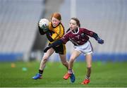 15 April 2019; Action during the match between Loch Mhic Ruairi Naomh Theresa, Co. Tyrone, and  Ardfinnan, Co. Tipperary, during the LGFA U10 Go Games Activity Day at Croke Park in Dublin. Photo by Harry Murphy/Sportsfile