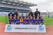 14 April 2019; The St Patrick's, Co Carlow, team at the Littlewoods Ireland Go Games Provincial Days in Croke Park. This year over 6,000 boys and girls aged between six and twelve represented their clubs in a series of mini blitzes and just like their heroes got to play in Croke Park. Photo by Piaras Ó Mídheach/Sportsfile