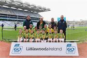 14 April 2019; The Ringtown, Co Westmeath, team at the Littlewoods Ireland Go Games Provincial Days in Croke Park. This year over 6,000 boys and girls aged between six and twelve represented their clubs in a series of mini blitzes and just like their heroes got to play in Croke Park. Photo by Piaras Ó Mídheach/Sportsfile