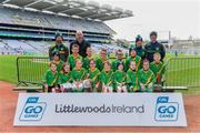 14 April 2019; The Clonad, Co Laois, team at the Littlewoods Ireland Go Games Provincial Days in Croke Park. This year over 6,000 boys and girls aged between six and twelve represented their clubs in a series of mini blitzes and just like their heroes got to play in Croke Park. Photo by Piaras Ó Mídheach/Sportsfile