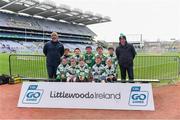 14 April 2019; The Burren Rangers, Co Carlow, team at the Littlewoods Ireland Go Games Provincial Days in Croke Park. This year over 6,000 boys and girls aged between six and twelve represented their clubs in a series of mini blitzes and just like their heroes got to play in Croke Park. Photo by Piaras Ó Mídheach/Sportsfile