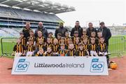 14 April 2019; The St. Lachtains, Co Kilkenny, team at the Littlewoods Ireland Go Games Provincial Days in Croke Park. This year over 6,000 boys and girls aged between six and twelve represented their clubs in a series of mini blitzes and just like their heroes got to play in Croke Park. Photo by Piaras Ó Mídheach/Sportsfile