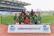 14 April 2019; The Milltown, Co Kildare, team at the Littlewoods Ireland Go Games Provincial Days in Croke Park. This year over 6,000 boys and girls aged between six and twelve represented their clubs in a series of mini blitzes and just like their heroes got to play in Croke Park. Photo by Piaras Ó Mídheach/Sportsfile