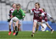 15 April 2019; Action during the match between Charlestown, Co. Mayo, and Annaghdown, Co. Galway, during the LGFA U10 Go Games Activity Day at Croke Park in Dublin. Photo by Harry Murphy/Sportsfile