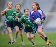 15 April 2019; Action during the match between Four Masters, Co. Donegal, and  Kilrush, Co. Clare, during the LGFA U10 Go Games Activity Day at Croke Park in Dublin. Photo by Harry Murphy/Sportsfile