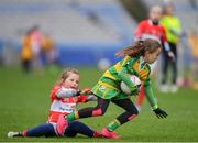 15 April 2019; Action during the match between Edendork, Co. Tyrone, and Galtee Rovers, Co. Tipperary, during the LGFA U10 Go Games Activity Day at Croke Park in Dublin. Photo by Harry Murphy/Sportsfile