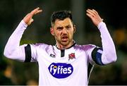 15 April 2019; Goalscorer Patrick Hoban of Dundalk celebrates after the SSE Airtricity League Premier Division match between Dundalk and Bohemians at Oriel Park in Dundalk, Louth. Photo by Stephen McCarthy/Sportsfile