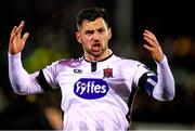 15 April 2019; Goalscorer Patrick Hoban of Dundalk celebrates after the SSE Airtricity League Premier Division match between Dundalk and Bohemians at Oriel Park in Dundalk, Louth. Photo by Stephen McCarthy/Sportsfile