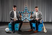 15 April 2019; Sean O'Shea of UCC, left, and Shane Conway of UCC, both from Co. Kerry, who were named Electric Ireland HE GAA Rising Star Footballer and Hurler of the Year 2019 respectively. The Electric Ireland HE GAA Rising Star Awards was hosted by Electric Ireland Sigerson and Fitzgibbon winners UCC where the overall Footballer and Hurler of the Year were announced as well as the overall Football and Hurling team of the Year for the Electric Ireland Sigerson, Fitzgibbon and Higher Education Championships. #FirstClassRivals Photo by Diarmuid Greene/Sportsfile