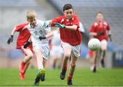 16 April 2019; Action from the game between Burrishoole, Mayo, and Dromhair St Patricks, Leitrim, at the Littlewoods Ireland Go Games Provincial Days in Croke Park. This year over 6,000 boys and girls aged between six and twelve represented their clubs in a series of mini blitzes and – just like their heroes – got to play in Croke Park, Dublin.  Photo by Eóin Noonan/Sportsfile