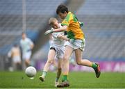 16 April 2019; Action from the game between Burrishoole, Mayo and Menlough, Galway at the Littlewoods Ireland Go Games Provincial Days in Croke Park. This year over 6,000 boys and girls aged between six and twelve represented their clubs in a series of mini blitzes and – just like their heroes – got to play in Croke Park, Dublin.  Photo by Eóin Noonan/Sportsfile