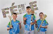 16 April 2019; John West Ambassador and Limerick Hurler Aaron Gillane with Daniel Kane, aged 13, and Mia Rooney, aged 13, from Lucan, Co. Dublin, at the launch of the 2019 John West Féile at Croke Park in Dublin. John West has been a sponsor of the Féile since 2016 and today announced it will continue its support for a further four seasons until 2022. John West is passionate about encouraging children to participate in Gaelic Games and puts an emphasis on the importance natural protein plays in fuelling young athletes #YourNaturalProteinPitstop. Photo by Sam Barnes/Sportsfile