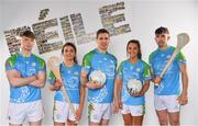 16 April 2019; John West Ambassadors, from left, David Walsh of Cork, Anna Farrell of Kilkenny, Lee Keegan of Mayo, Niamh Kelly of Mayo and Aaron Gillane of Limerick at the launch of the 2019 John West Féile at Croke Park in Dublin. John West has been a sponsor of the Féile since 2016 and today announced it will continue its support for a further four seasons until 2022. John West is passionate about encouraging children to participate in Gaelic Games and puts an emphasis on the importance natural protein plays in fuelling young athletes #YourNaturalProteinPitstop. Photo by Sam Barnes/Sportsfile