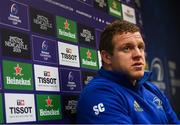 16 April 2019; Seán Cronin during a Leinster Rugby press conference at Leinster Rugby Headquarters in UCD, Dublin. Photo by David Fitzgerald/Sportsfile