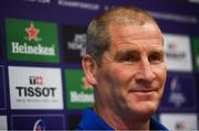 16 April 2019; Senior coach Stuart Lancaster during a Leinster Rugby press conference at Leinster Rugby Headquarters in UCD, Dublin. Photo by David Fitzgerald/Sportsfile