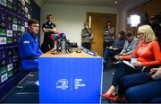 16 April 2019; Luke McGrath during a Leinster Rugby press conference at Leinster Rugby Headquarters in UCD, Dublin. Photo by David Fitzgerald/Sportsfile
