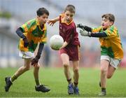 16 April 2019; Action from the game between Annaduff, Leitrim and Menlough, Galway at the Littlewoods Ireland Go Games Provincial Days in Croke Park. This year over 6,000 boys and girls aged between six and twelve represented their clubs in a series of mini blitzes and – just like their heroes – got to play in Croke Park, Dublin.  Photo by Eóin Noonan/Sportsfile